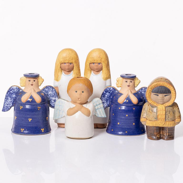 Lisa Larson, six figurines.