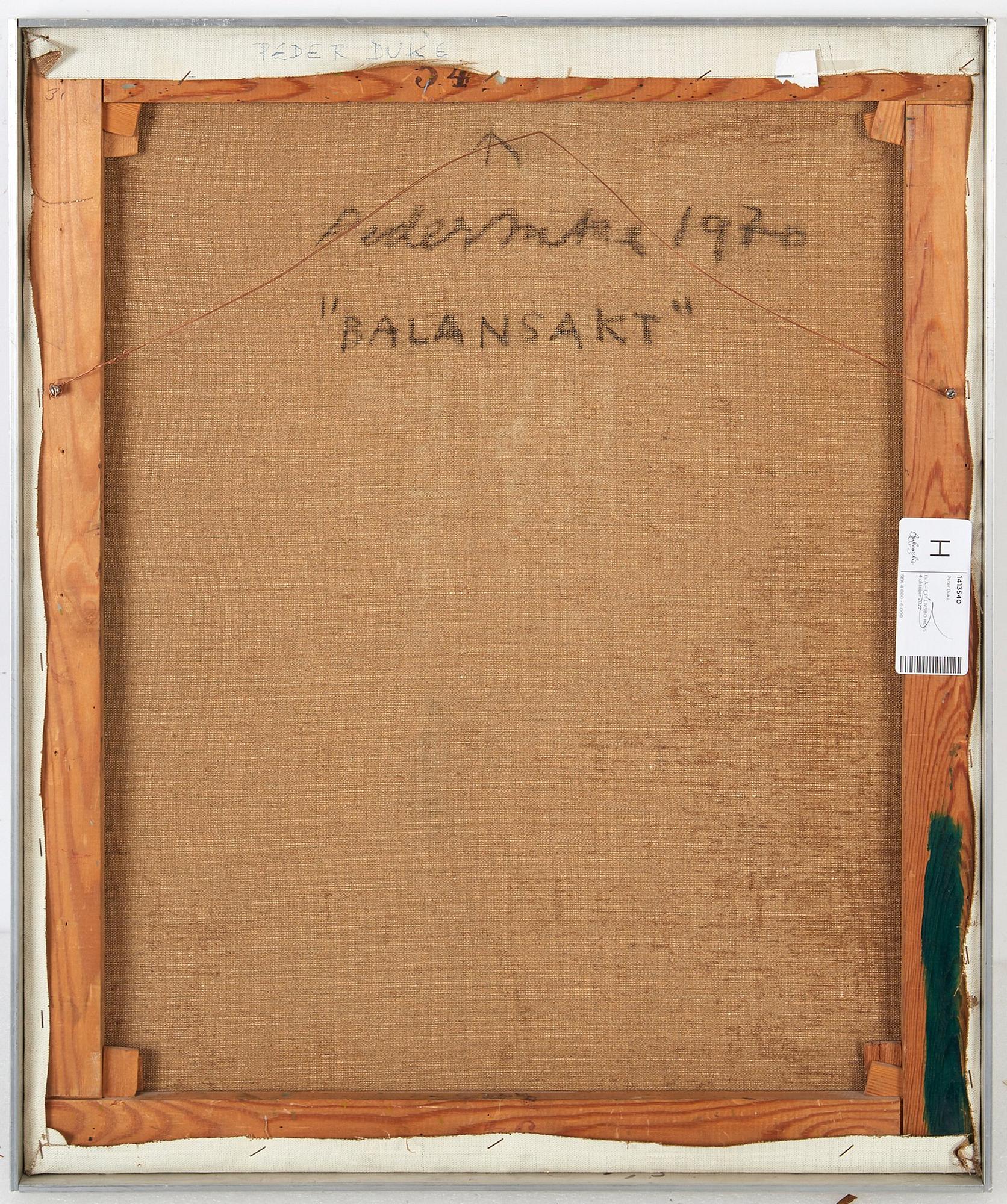 Peder Duke, "Balansakt".