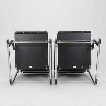 Yrjö Kukkapuro, A pair of 1980s 'Experiment' open armchairs for Avarte, Finland.