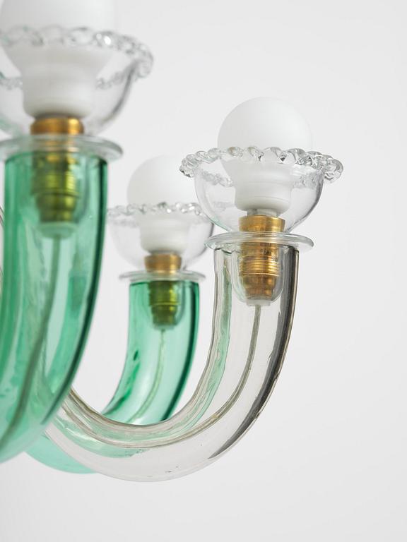 Gio Ponti, ljuskrona, Venini, Murano, Italien, 1945-50.