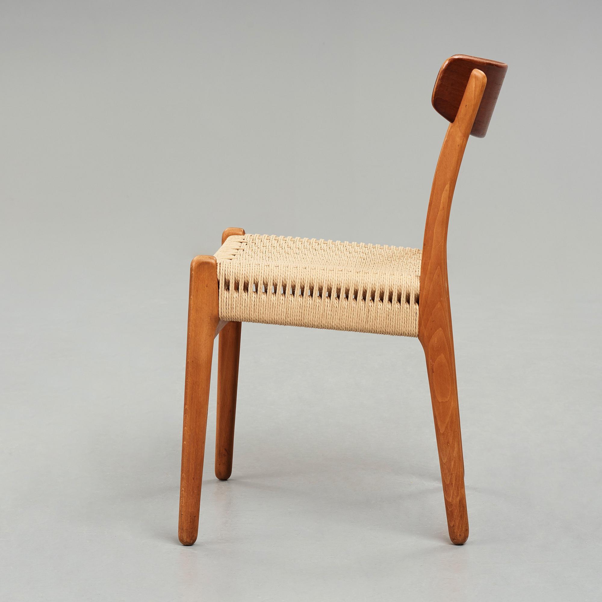 HANS J WEGNER, stol, "CH23", Carl Hansen & Søn, Danmark, 1950-60-tal.
