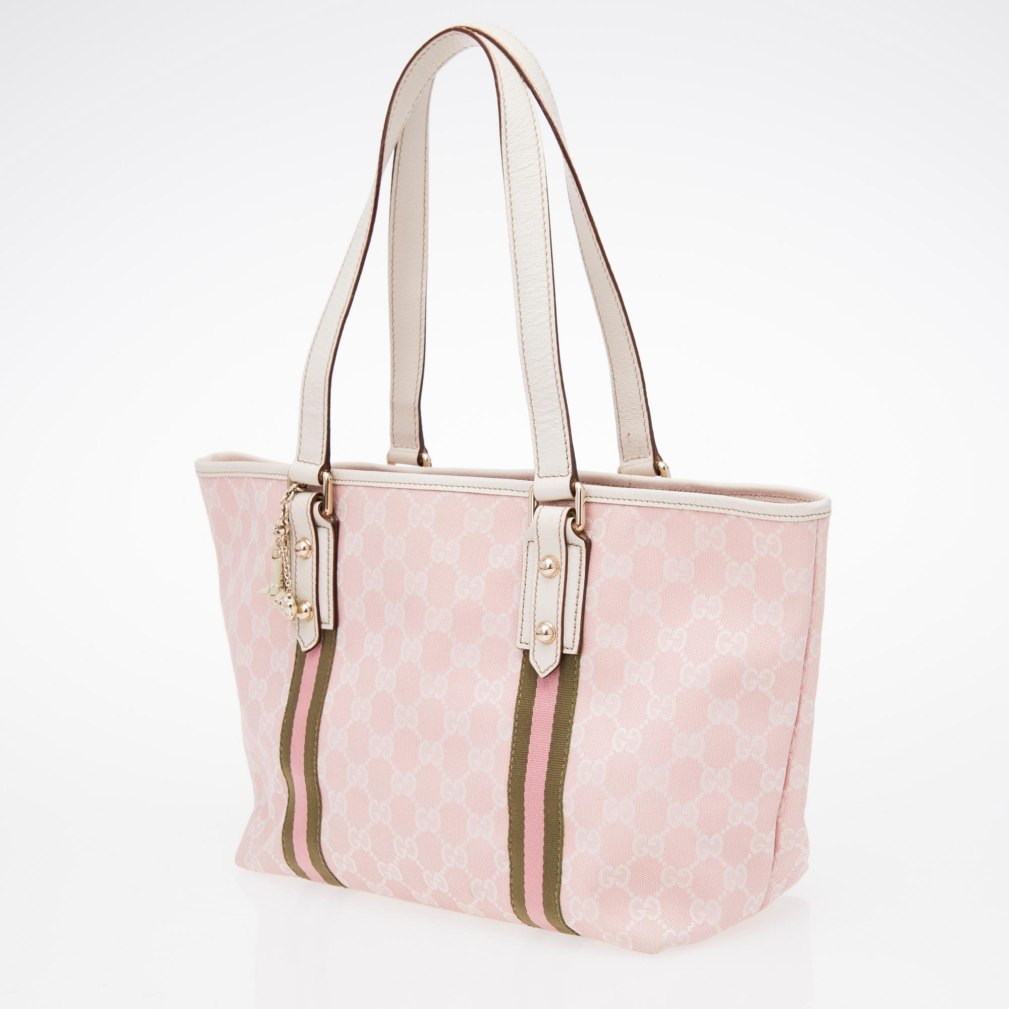 A Small Guccissima Canvas Tote Bag.