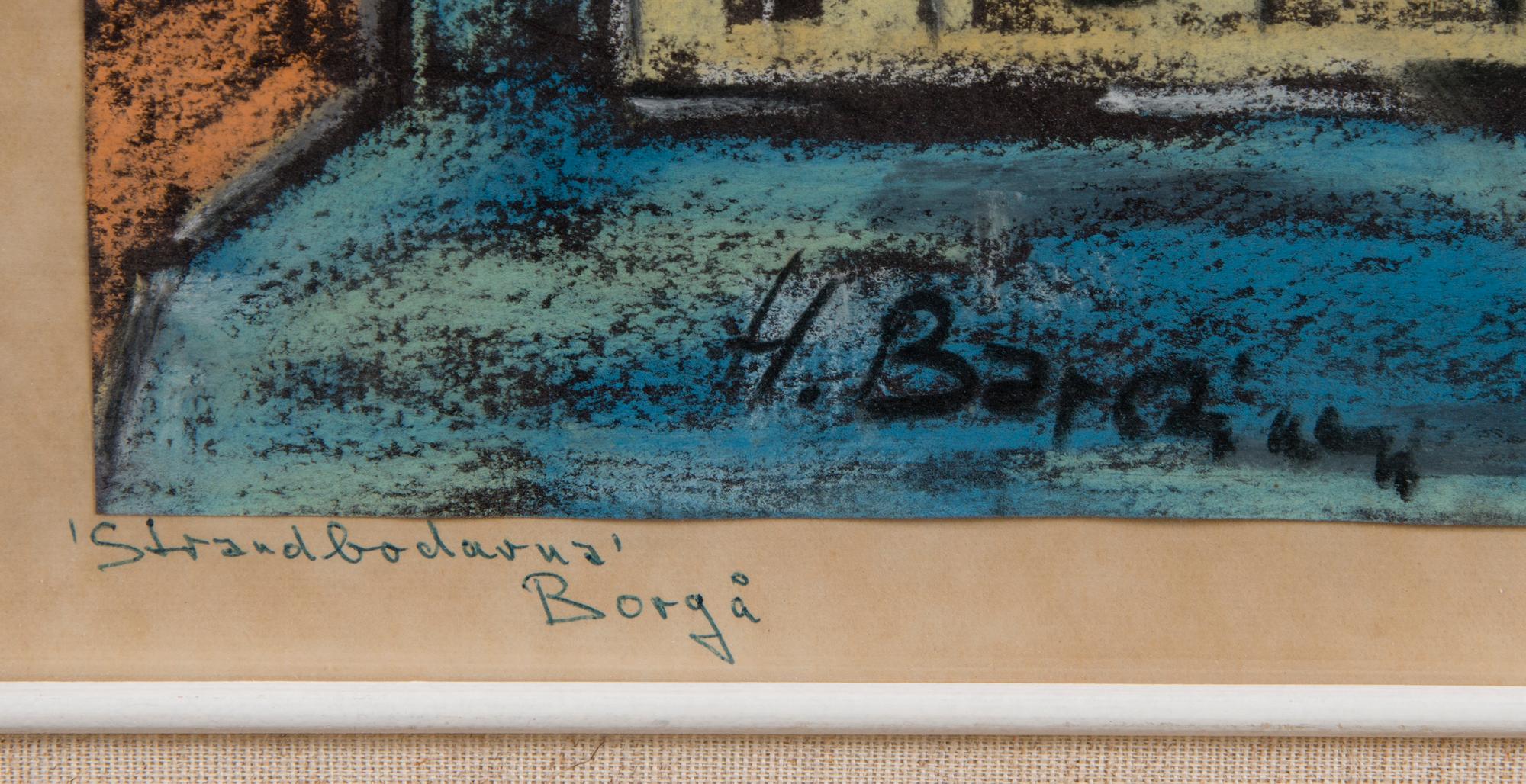 HENRYK BARCZINSKI, pastellipaperille, signeerattu.