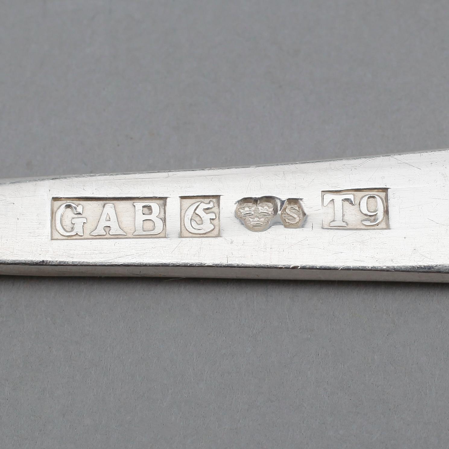 BESTICK, silver, "Rosenholm", GAB, Stockholm 1970-tal. Vikt med stålblad ca 1702 gram.