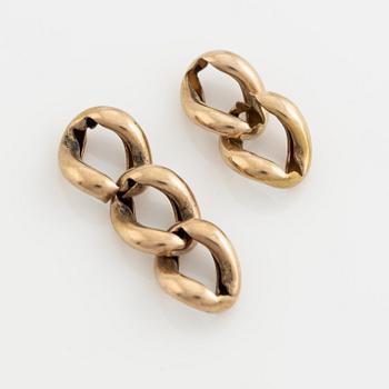 Gold and three opal bracelet.