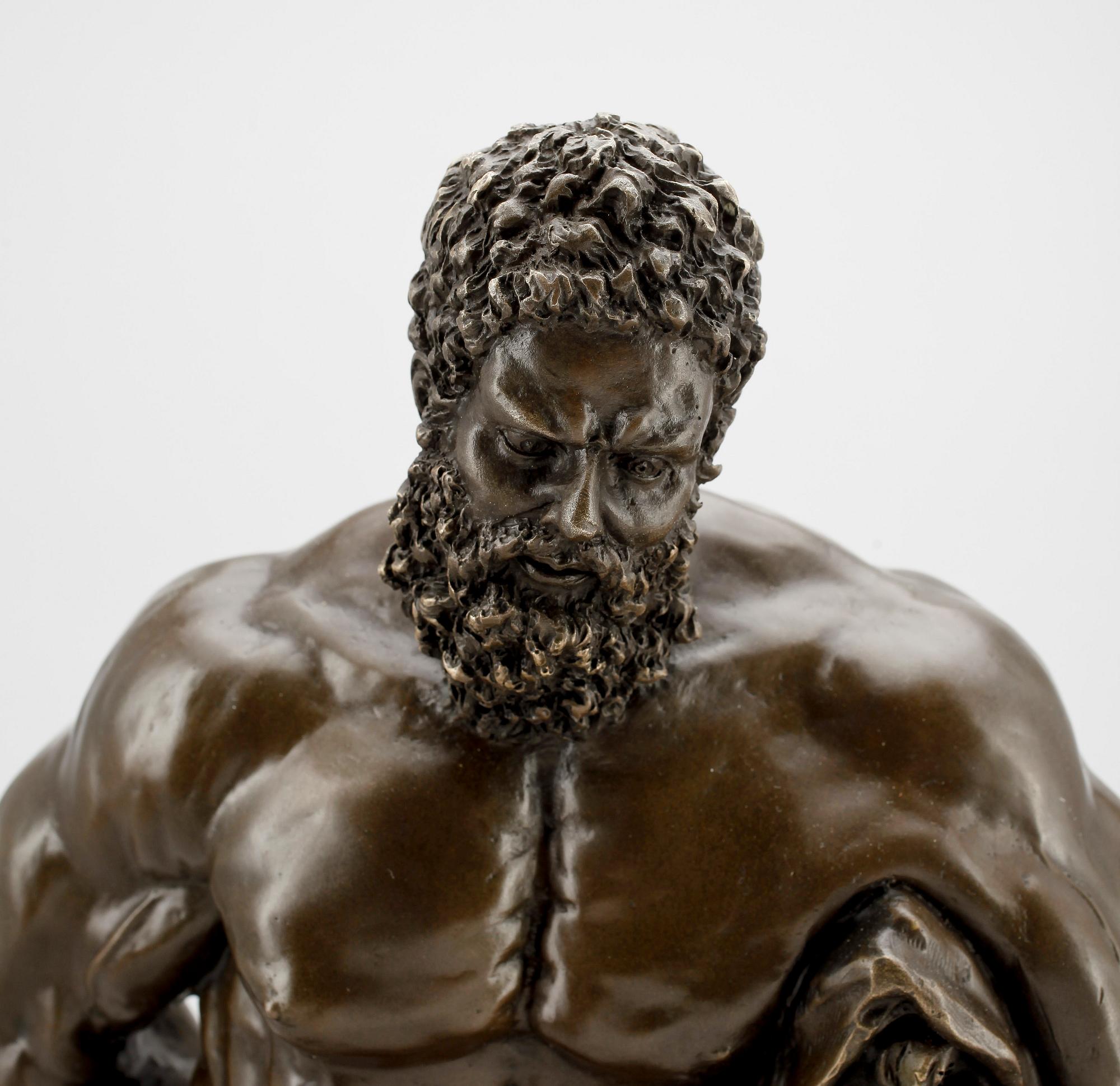 OKÄND KONSTNÄR, skulptur, patinerad brons, efter Glycon, 1900-tal.