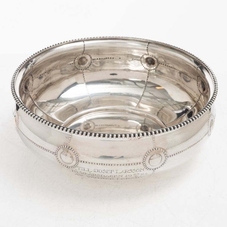Guldsmedsaktiebolaget (GAB), Bowl, silver, Stockholm 1918.
