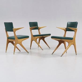 STOLAR, 3 st, tillskrivna, Carlo di Carli, 1950-tal.