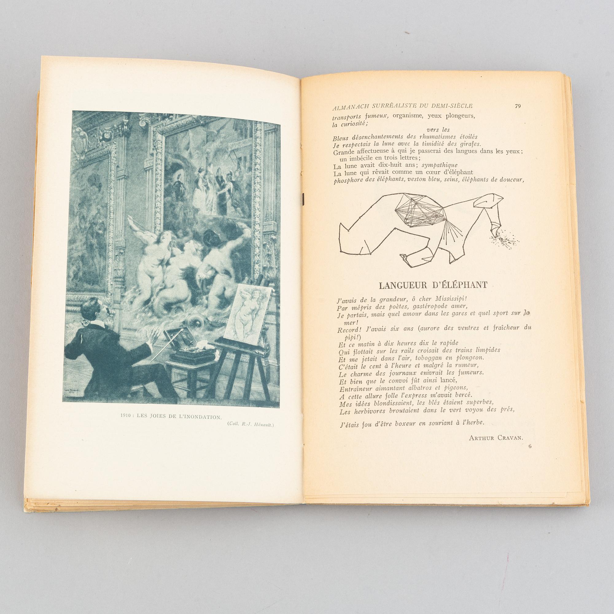 BOOK, André BRETON & Benjamin PERET - Almanach surréaliste du demi-siècle.