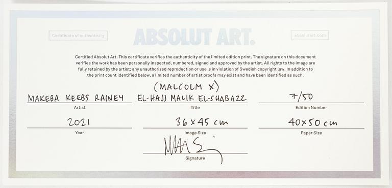 Makeba Keebs Rainey, "El-Hajj Malik El-Shabazz".