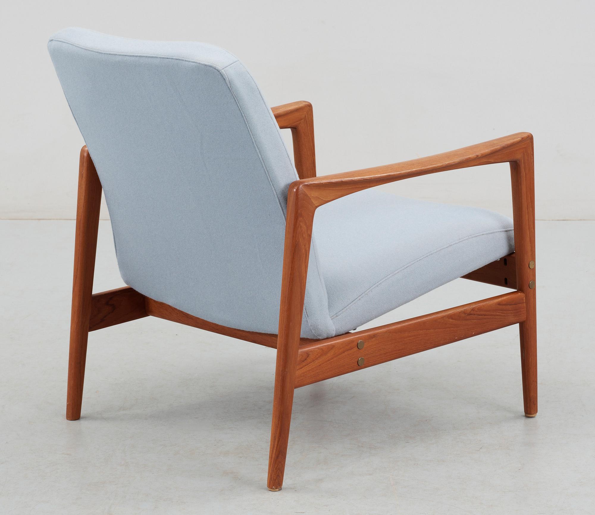 FÅTÖLJ, märkt DUX, 1950-tal.