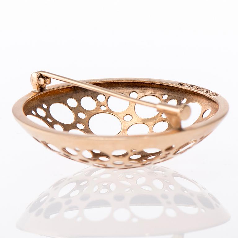 BROSCH, 14K guld, Liisa Vitali, N. Westerback 1971.