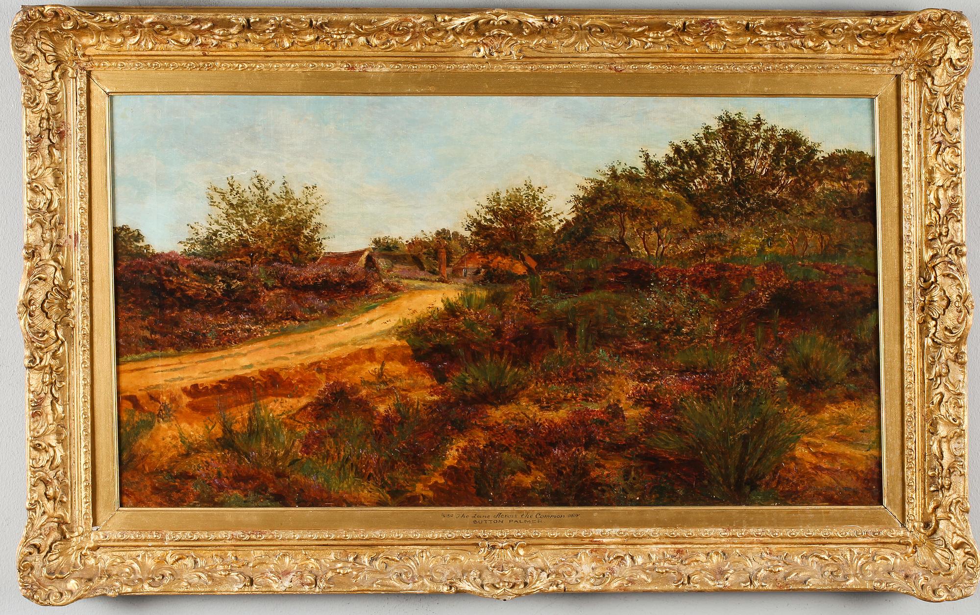 OIDENTIFIERAD KONSTNÄR, olja på duk, signerad Sutton Palmer, England, 1800-/1900-tal.
