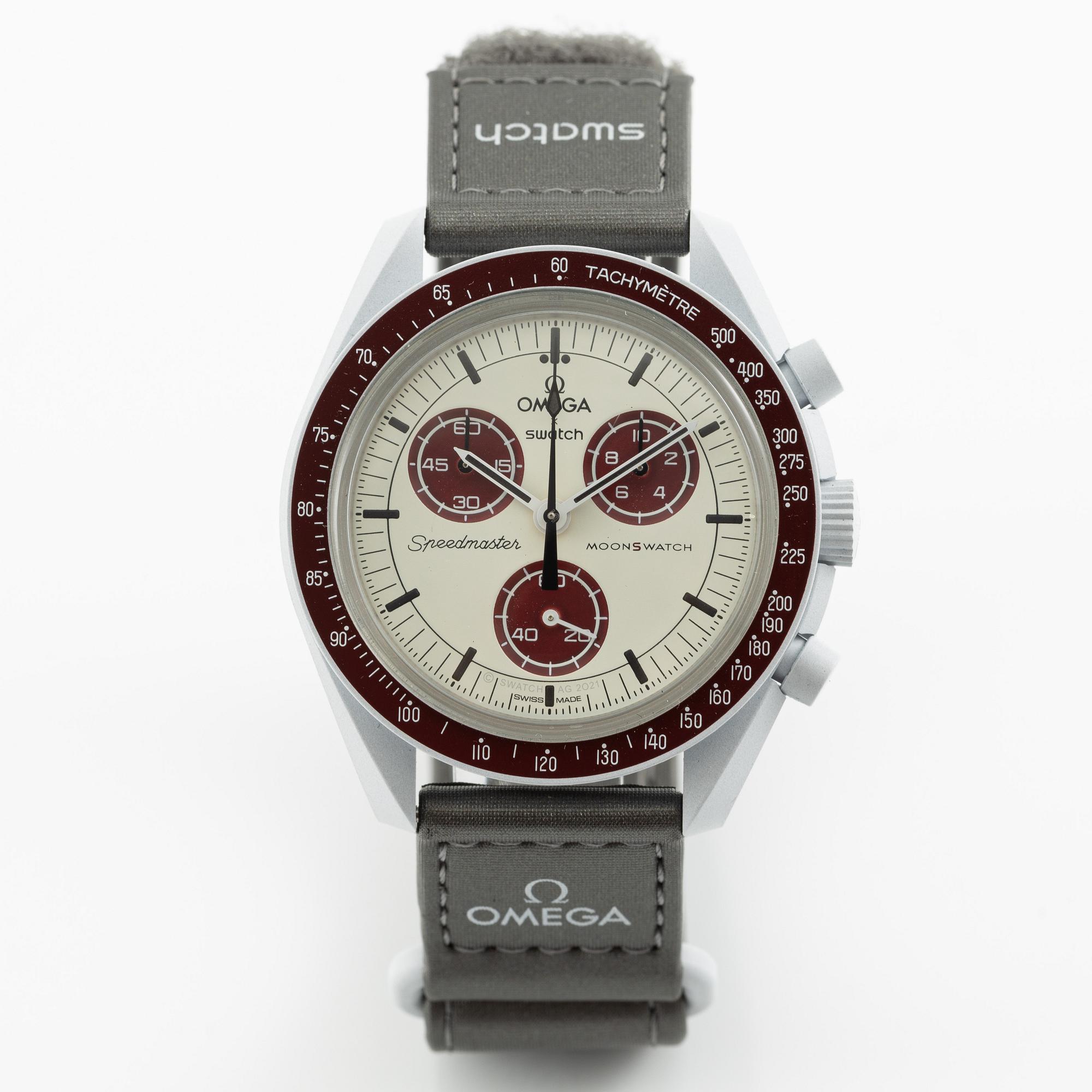 Omega/Swatch, MoonSwatch, "No Reserve", collection of 14 pcs, chronograph, wristwatches, 42 mm.