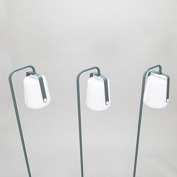 Tristan Lohner, Three 2018 'Balad' lamps and Balad lamp 'upright stand' for Fermob.