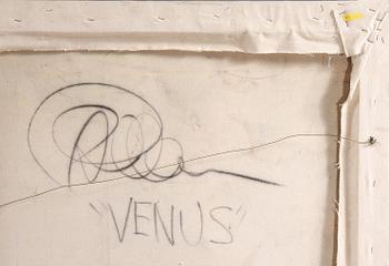 OKÄND KONSTNÄR, olja på duk, otydlig sign a' tergo.