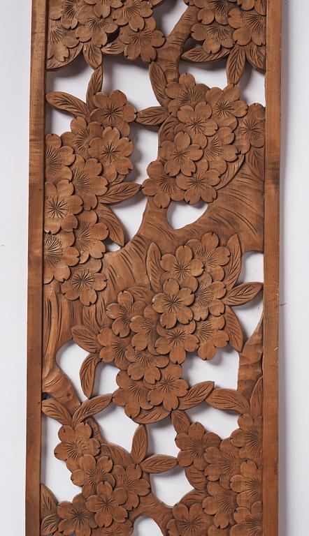 A Japanese wooden panel.