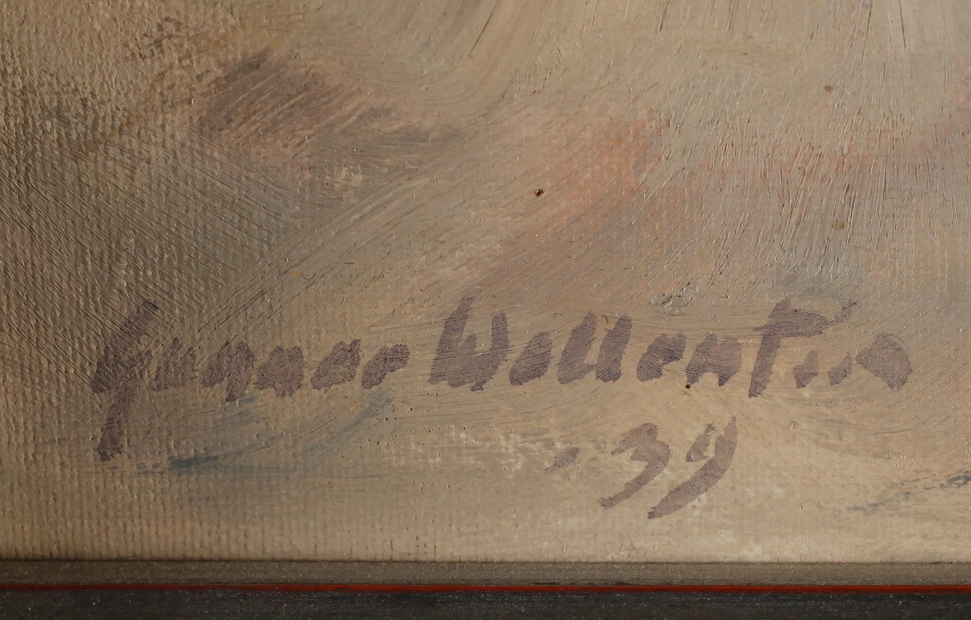 GUNNAR WALLENTIN, olja på duk, signerad och daterad -39.