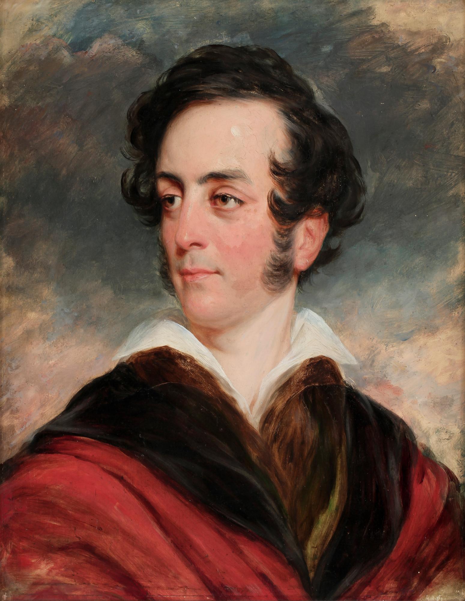 OKÄND KONSTNÄR, olja på duk, osignerad, omkring 1900.