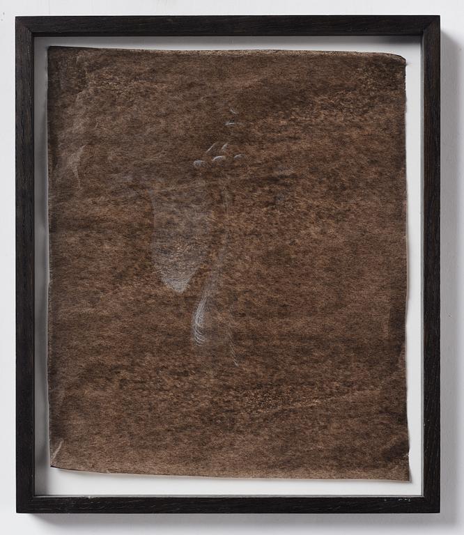 Rolf Nowotny, signed and dated 2013 on verso. Crayon-on-silk.