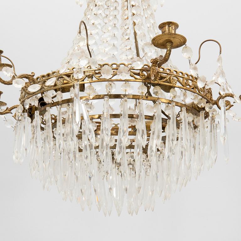 Chandelier Gustavian style mid/second half of the 20th century.