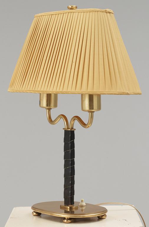A Josef Frank brass table lamp, Svenskt Tenn, model 2388.