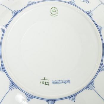 Royal Copenhagen, Two 'Musselmalet Full Lace' bowls, Denmark, second half of the 20th century.
