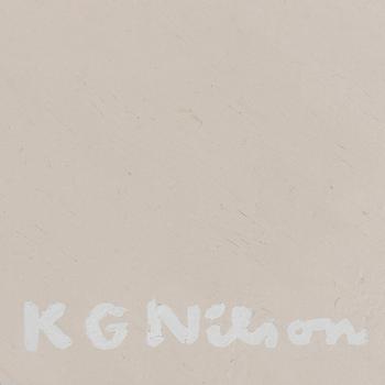 KG NILSON, olja på träpannå, "Kilroy was here". Signerad K G Nilson.