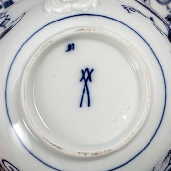 SERVIS, 17 delar, porslin, Meissen.