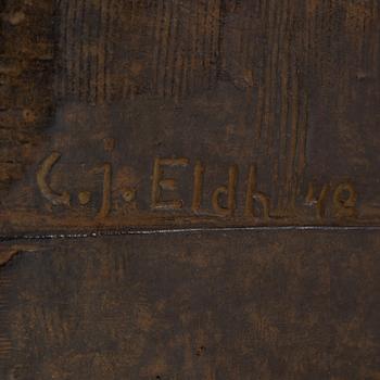 Carl Eldh, byst, brons, signerad och daterad -48.
