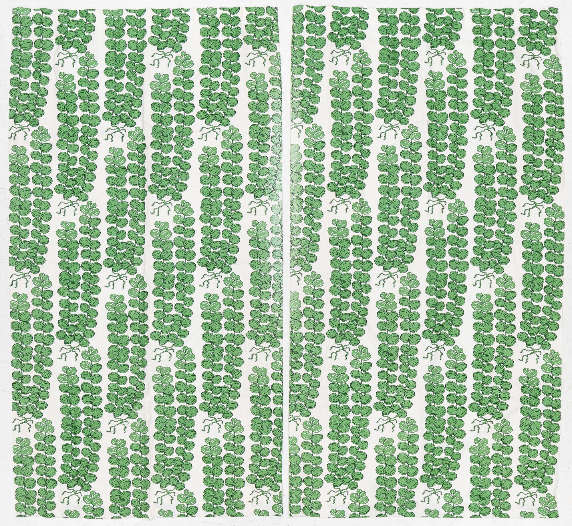 Josef Frank, gardiner, ett par, "Celotocaulis", Firma Svenskt Tenn.