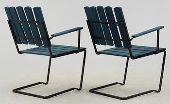 KARMSTOLAR, ett par, omkring 1900-talets mitt.