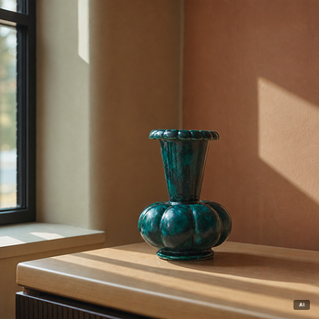 Wilhelm Kåge, two earthenware vases, Gustavsberg, one dated 1930.