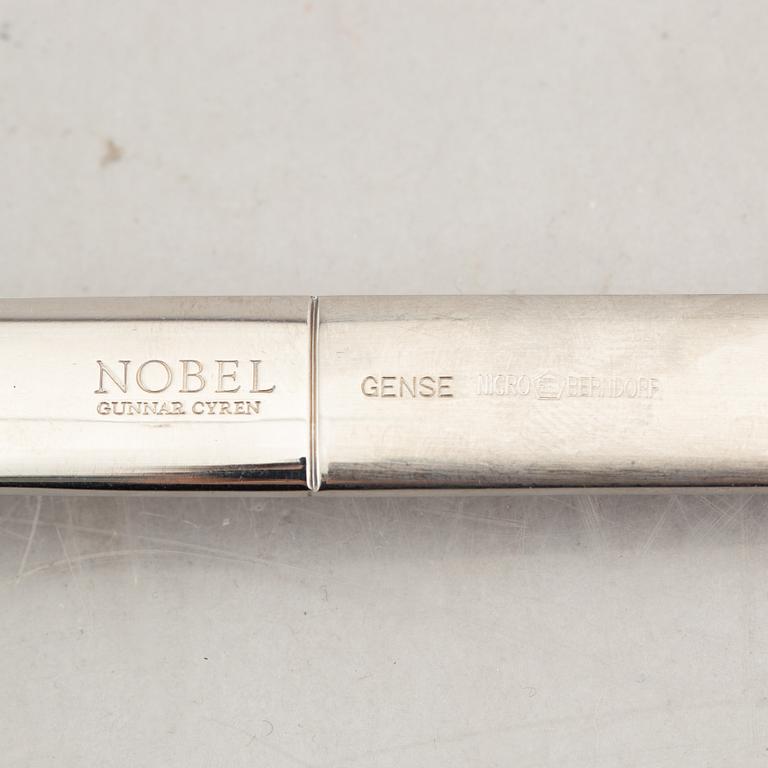 Gunnar cyrén, a 52-piece "Nobel" stainless steel cutlery set, Yamazaki, Gense & Berndorf.