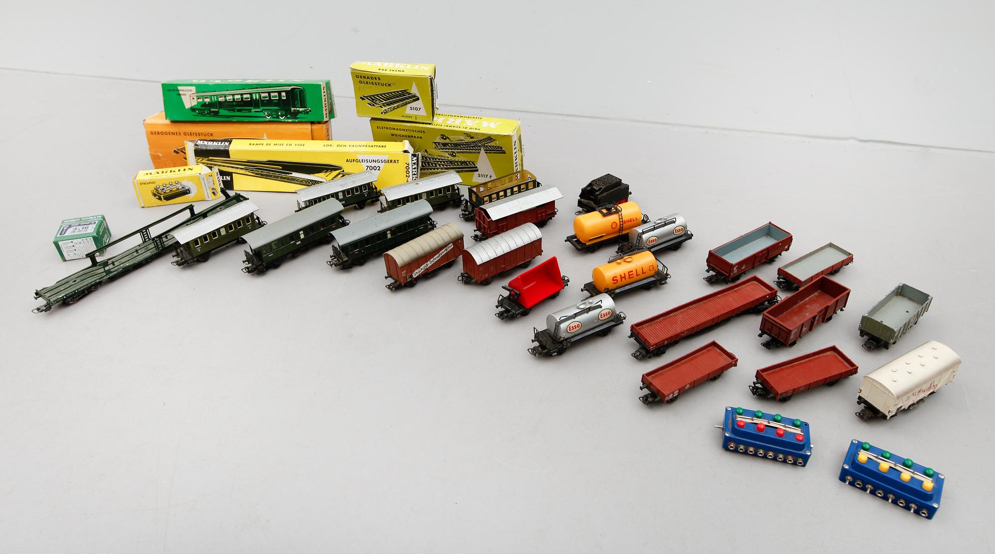 TÅGDELAR, Märklin, 1900-talets mitt.