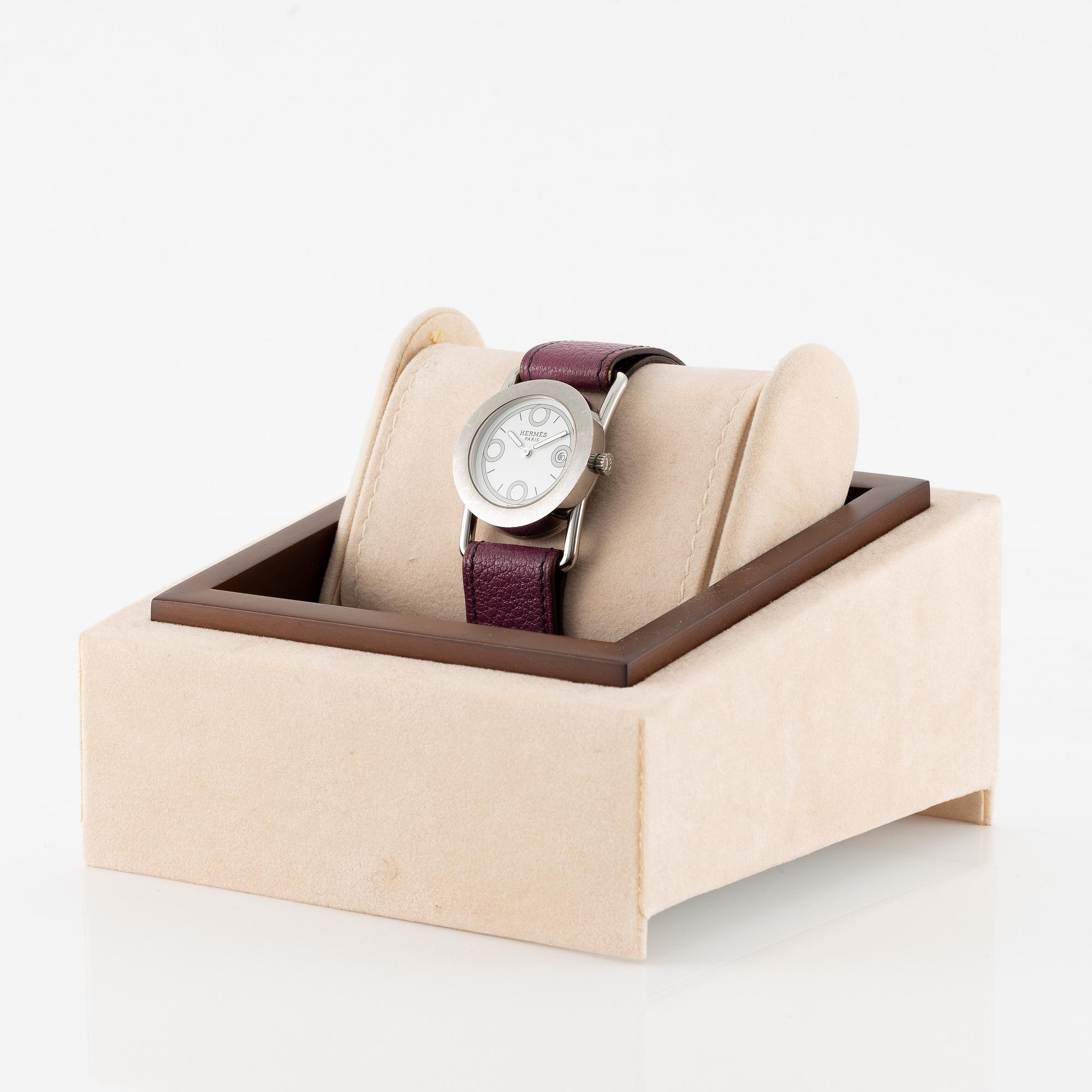 Hermès, "Barenia Rondo", armbandsur, 28 mm.