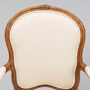 Karmstol, Louis XV, av Claude II Sené (mästare i Paris 1769-1783),