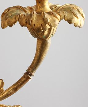 KANDELABRAR, ett par, sent 1800-tal.