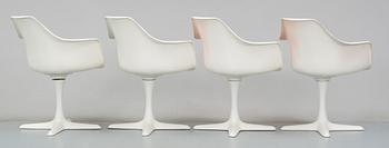 BORD OCH STOLAR, 1+4st, "Tulip", Robin Day, Arkana, England. Formgivna 1950-tal.