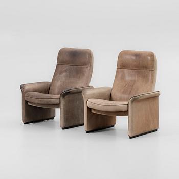 Armchairs, a pair, model "DS 50", De Sede, Switzerland, 1970s.