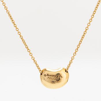 Tiffany & Co, Elsa Peretti, an 18K gold 'Bean' necklace.