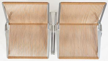 Poul Kjaerholm, a pair of 'PK 25' easy chairs, 'The Element Chair', edition E Kold Christensen, Denmark ca 1962.