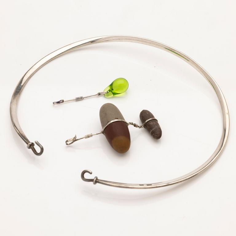 Vivianna Torun Bülow-Hübe, Necklace with two pendants.