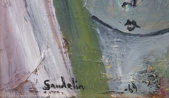 SANDELIN, BÖRJE, olja på pannå. Sign och dat -69.