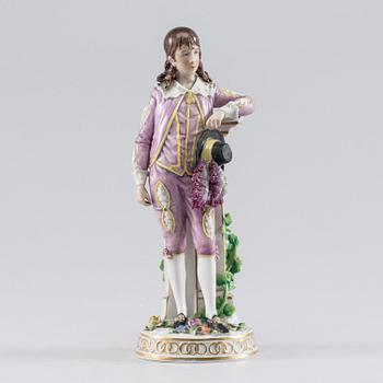 A Sitzendorf figure, 20th century.