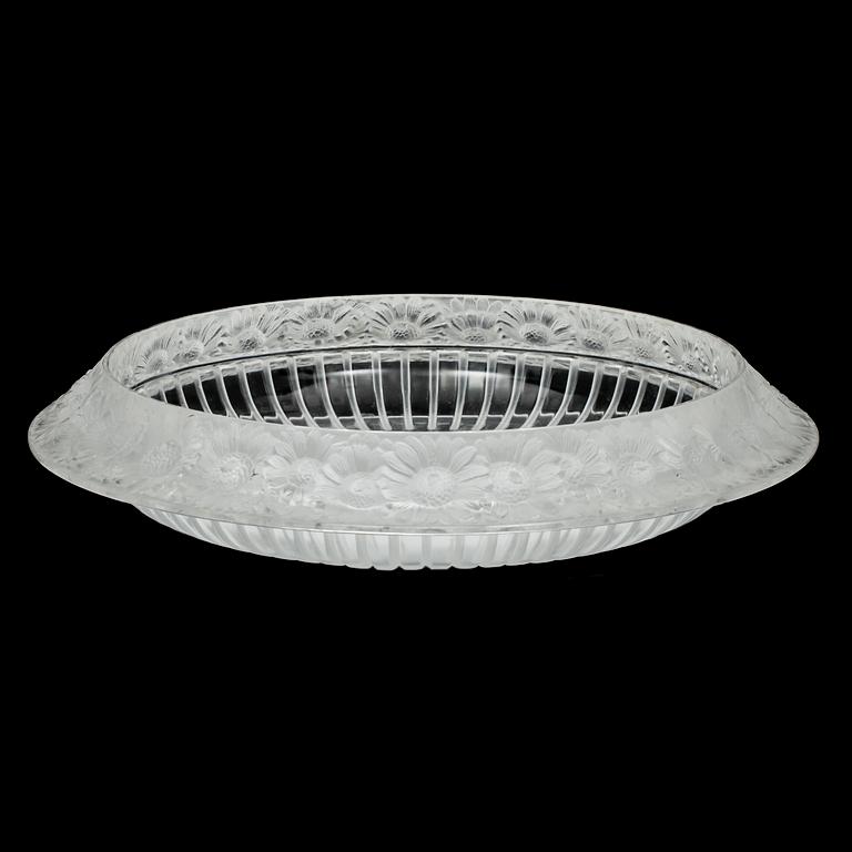 SKÅLFAT, glas. Lalique, Frankrike.