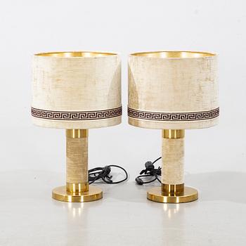 A pair of 1970's table lamps.