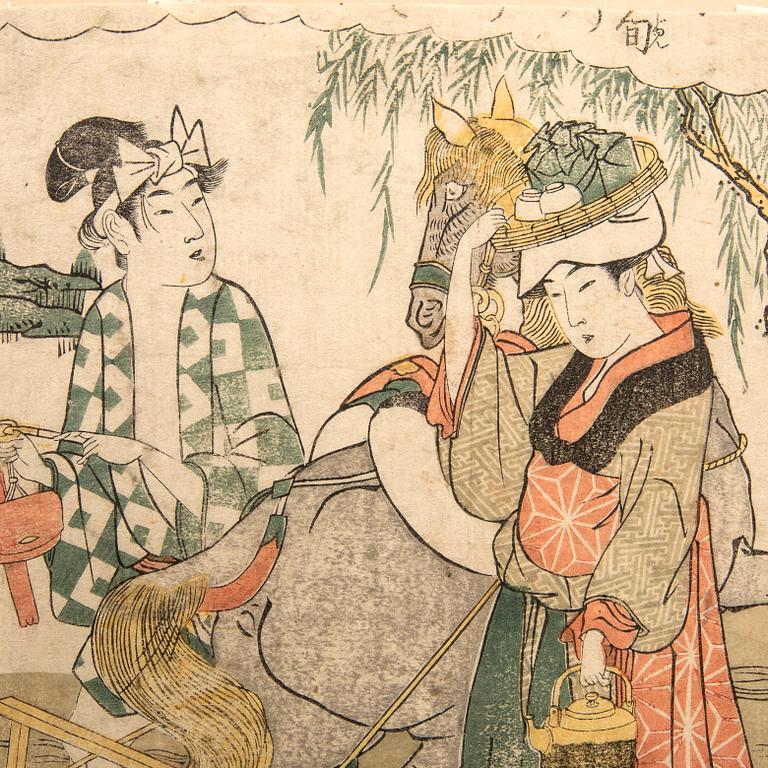 Eishōsai Chōki, from ". . . saku jūni tsui" (Twelve Scenes. . .).