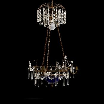 LJUSKRONA, gustaviansk stil, 1900-talets första hälft. Höjd ca 74 cm.