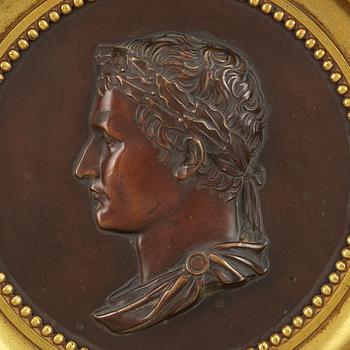 MEDALJONG, brons, 1800-tal.